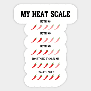 My Heat Scale Sticker